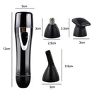 BZ-3563B 4 In 1 USB Shaver Nose Hair Trimmer(Pink)