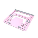 P3 Aluminum Alloy Portable Folding Laptop/Tablet Stand(Rose Gold)