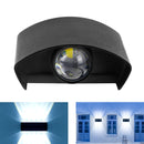 2 LEDs Garden Aluminum Double Head Wall Light(White Light)