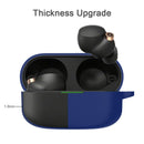 2 PCS Silicone Earphone Protective Case For Sony WF-1000XM4(Deep Blue)