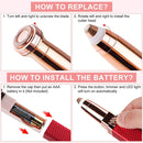 2 In 1 Eyebrow Trimmer Electric Shaver, Shape: Battery Style(3300)