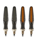 1 Pair MK-109 Motorcycle Flow Steering Lamp LED Signal Light(Black)