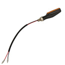 1 Pair MK-109 Motorcycle Flow Steering Lamp LED Signal Light(Black)