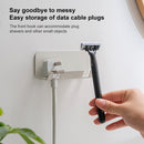 2 PCS Punch-Free Wall-Mounted Rack Mobile Phone Charging Holder(Black)