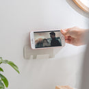 2 PCS Punch-Free Wall-Mounted Rack Mobile Phone Charging Holder(Black)