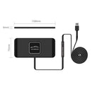 C1 15W Car Anti-Skid Mats Wireless Charger With 1m USB Data Cable(Black)