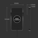 C7 Car Navigation 2 In 1 Multi-Function Non-Slip Pad Wireless Charger(Black)