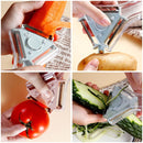 2 PCS 3 in 1 Peeler Vegetable And Fruit Peeler(Green)