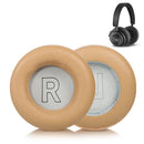 1 Pair Genuine Leather Sponge Earmuffs For BO BeoPlay H7 / H9 / H9i 3rd(Apricot)
