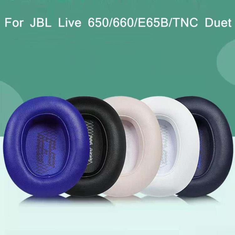 1 Pair Sponge Earphone Cover For JBL Live 650BT/660NC/Duet(Midnight Blue)