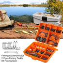 213 PCS / Set Road Squid Hook Accessories Set(026 Orange Box)