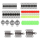 165 PCS / Set Road Squid Hook Accessories Set(026 Black Box)