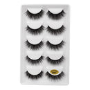 ShiDiShangPin 5 Pairs Mink Fake Eyelashes With Tweezers(G601)