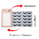 ShiDiShangPin 5 Pairs Mink Fake Eyelashes With Tweezers(G602)