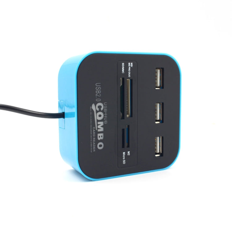 7 In 1 COMBO USB 2.0 HUB Reader(7-ports)