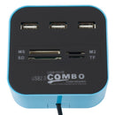 7 In 1 COMBO USB 2.0 HUB Reader(7-ports)