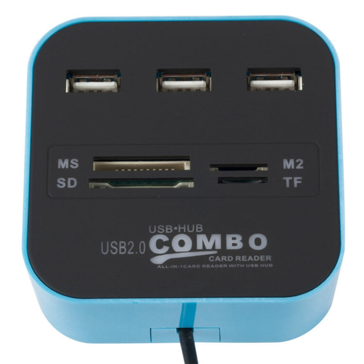 7 In 1 COMBO USB 2.0 HUB Reader(7-ports)