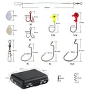 128 PCS / Set Road Squid Hook Accessories Set