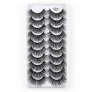 10 Pairs 3D Cat Eye False Eyelashes Naturally Thick And Fluffy Eyelashes(Y607)