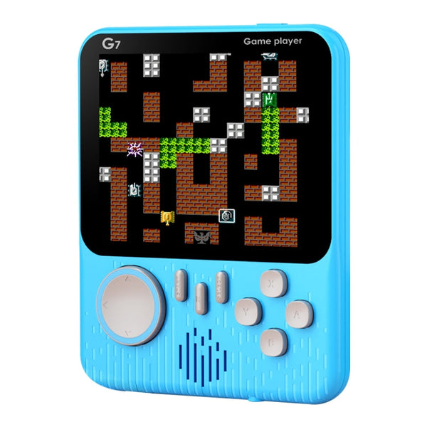 G7 3.5 inch Ultra-thin Handheld Game Console Built-in 666 Games, Style: Single (Blue)