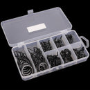 75 PCS / Box Ceramic Wire Loop Luya Rod Fishing Gear Accessories(Black)