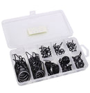 75 PCS / Box Ceramic Wire Loop Luya Rod Fishing Gear Accessories(Black)