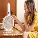 ZH228 2 in 1 Electric Shock Mosquito Killer Mosquito Swatter, Style: With Small Base(Dark Green)