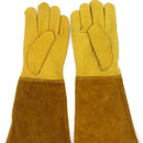 1 Pair JJ-GD305 Genuine Leather Stab-Resistant Cut-proof Garden Gloves, Size: S