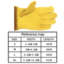 1 Pair JJ-GD305 Genuine Leather Stab-Resistant Cut-proof Garden Gloves, Size: M