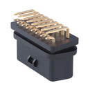 2 PCS J1962f OBD2 16PIN 90 Degree Bend Female Head Connector, Gold Plated + Nickel Plated