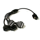 C-MD-4EW 0.5m 16 Pin OBD2 1 for 4 Connection Line