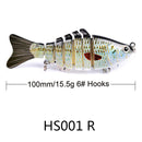 2 PCS PROBEROS HS001 10cm 15.5g Road Sub-Fish Bait Plastic Hard Bait(R)