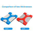 2 PCS Mobile Hard Drive Silicone Protective Case For Seagate 4 / 5T (Black)