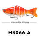 2 PCS PROBEROS HS066 10cm 15.5g Sea Fishing Simulation Road Sub-Bait(A)