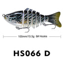 2 PCS PROBEROS HS066 10cm 15.5g Sea Fishing Simulation Road Sub-Bait(D)