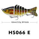 2 PCS PROBEROS HS066 10cm 15.5g Sea Fishing Simulation Road Sub-Bait(E)