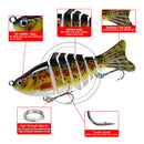 2 PCS PROBEROS HS066 10cm 15.5g Sea Fishing Simulation Road Sub-Bait(C)