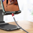 Mobile Phone Tablet Desktop Stand Gravity Retractable Adjustable Bracket, Color: Plastic Black
