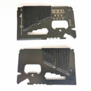 8 PCS 14 In 1 Stainless Steel Multi-function Outdoor Survival Tool Card with Rope
