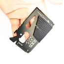8 PCS 14 In 1 Stainless Steel Multi-function Outdoor Survival Tool Card with Rope