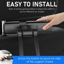PB-45B Car Rear Aluminum Alloy Telescopic Mobile Phone Holder(Red Color Box)