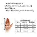 1 Pair JJ-GD301 Genuine Leather Garden Cut-Resistant Long Safety Gloves, Size: L