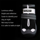 4 PCS / Set HCPET Dog Shoes Breathable Net Dog Shoes, Size: No.5 6cm(Red)