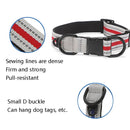 Dog Reflective Nylon Collar, Specification: S(Black red buckle)