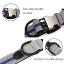 Dog Reflective Nylon Collar, Specification: M(Black buckle orange)