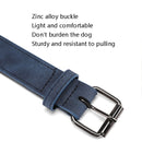 JINMAOHOU Dogs Double-Layer Leather Collar, Specification: XS 34x1.7cm(Orange)