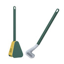 Golf Toilet Brush With Self-Opening And Closing Water-Proof Base(Green)