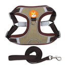 BL-867 Pet Chest Straps Reflective Dog Traction Rope, Size: L(Brown)