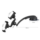HLT212 Suction Cup Type Double Chuck Folding Car Phone Holder(Narrow Head Double Clamp)