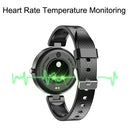 P10 Heart Rate Temperature Monitoring Smart Watch(Black)